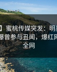 【爆料】蜜桃传媒突发：明星在傍晚时刻被曝曾参与丑闻，爆红网络席卷全网