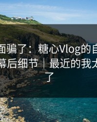 别被表面骗了：糖心Vlog的自我和解其实有幕后细节｜最近的我太温柔刀了